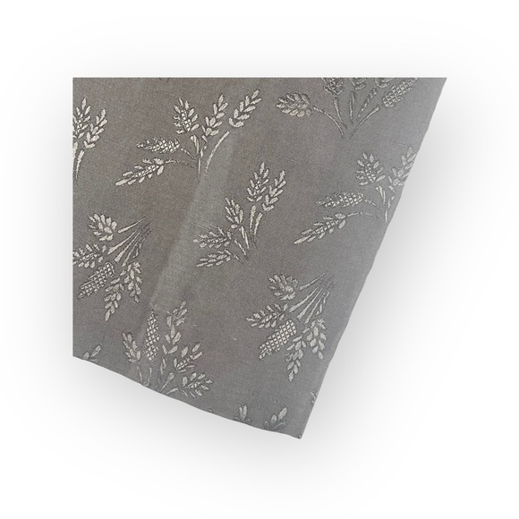 new Vince ⚘ Floral Embroidered Shimmery Silk Duponi Pant Pants ⚘ Gunmetal ⚘ Sml - Picture 9 of 16